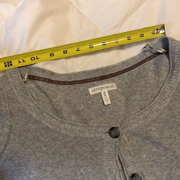 AEROPOSTALE, sweater, button up, cotton/acrylic, medium, great condition - Picture 10 of 12